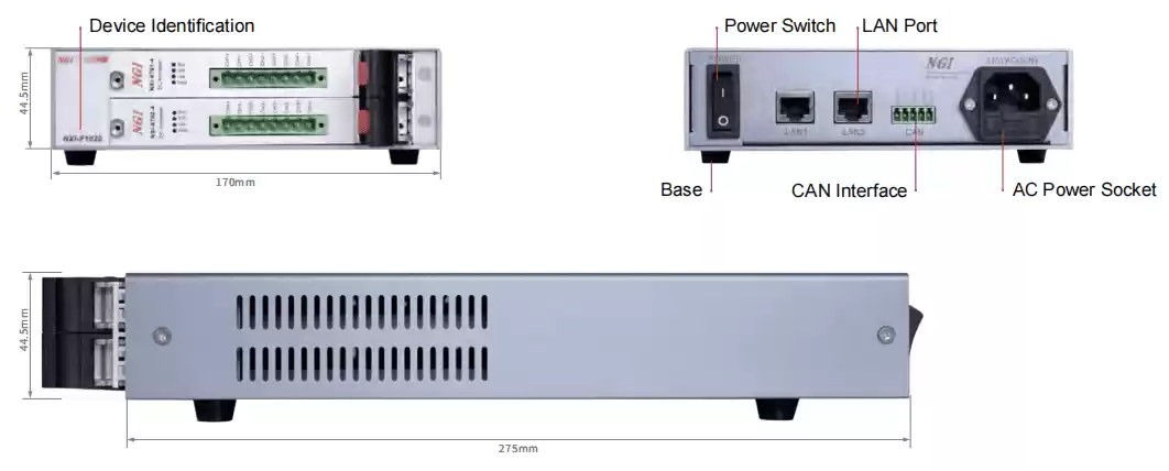 NXI-F1020 product appearance &size