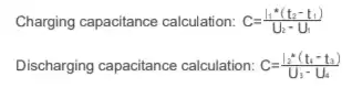 charge&discharge capacity calculation